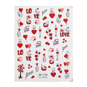 برچسب لنز ناخن مدل love کد M-1732 با طرح برجسته پنج‌بعدی و رنگ قرمز، انتخابی جذاب برای طراحی حرفه‌ای و زیبایی ناخن است. این محصول با جنس پلاستیک مقاوم و بسته ۴۶ عددی، مناسب ناخن طبیعی و مصنوعی بوده و جلوه‌ای خاص به دستان شما می‌بخشد.