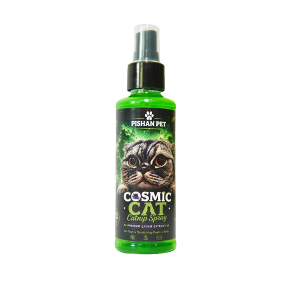 اسپری کت‌نیپ گربه پیشان پت مدل Cosmic Cat حجم 150 میلی‌لیتر